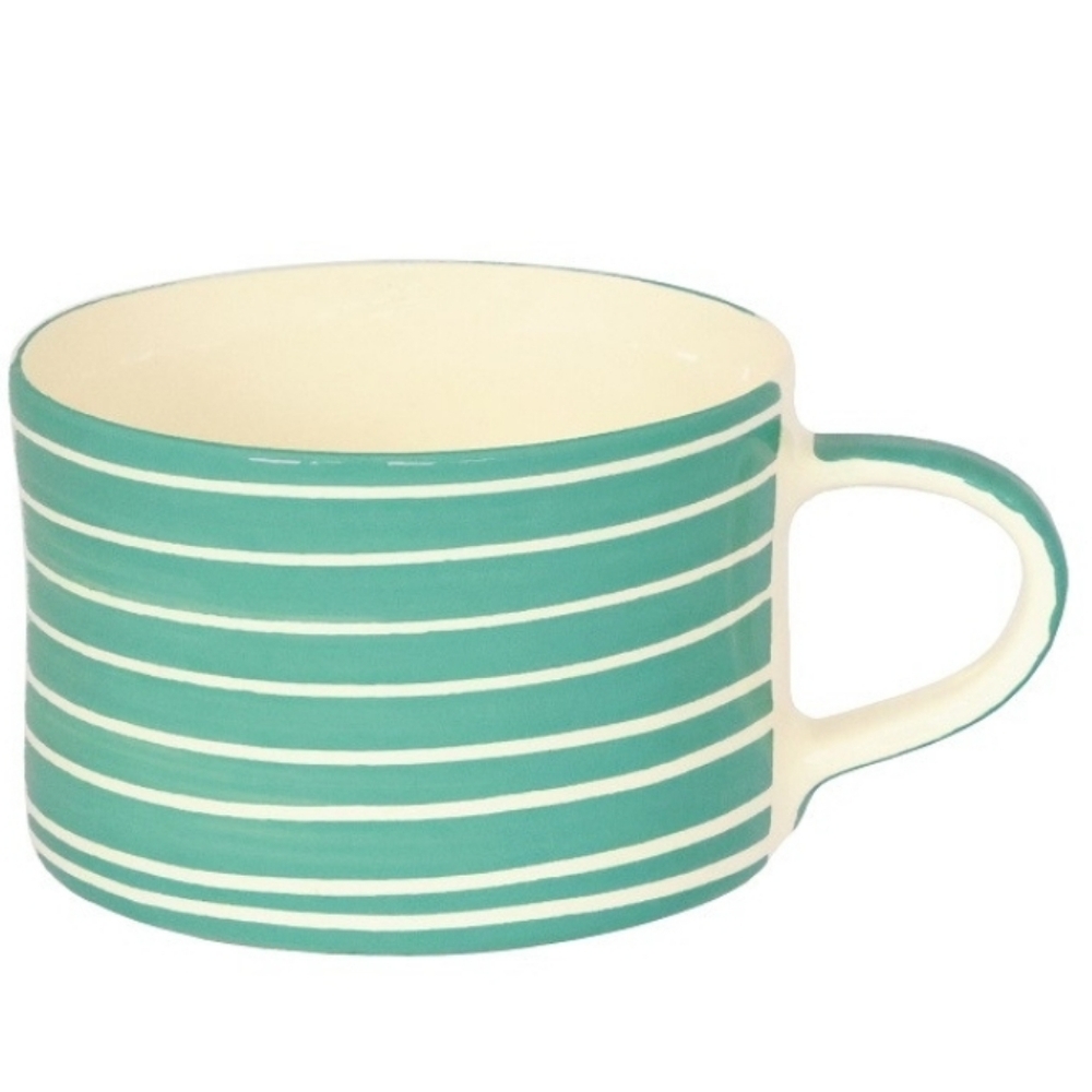 Musango Ceramic Mug Sgraffito Mint Handmade In Portugal